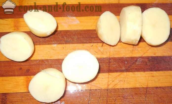 Délicieux pommes de terre cuites au four avec la viande - comme délicieux pommes de terre cuites au four dans le trou, la recette avec photos, étape par étape