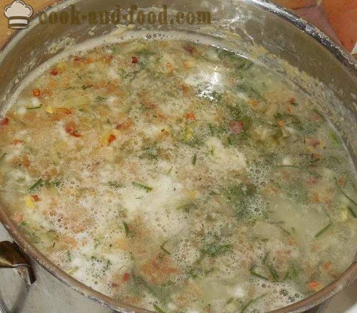 Brouet soupe cosaque de mil - comment faire cuire bouillies à la maison - une étape par étape des photos de recettes