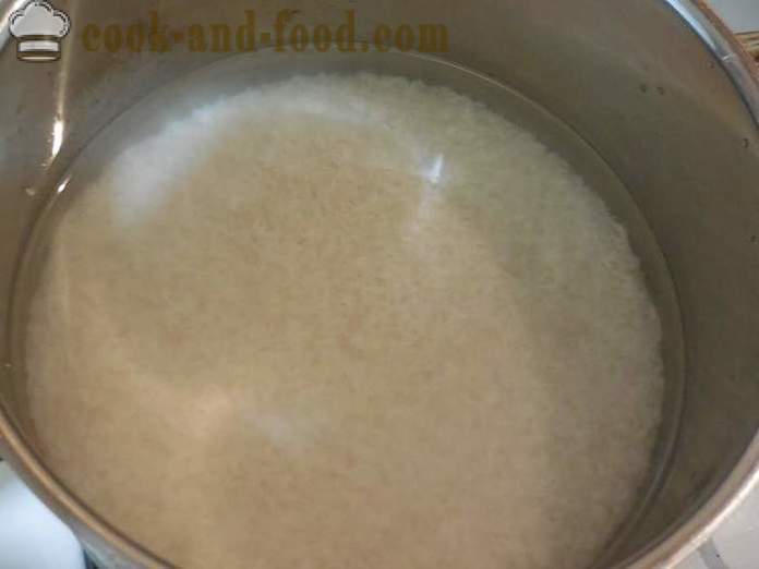 Comment faire cuire la garniture de riz croustillant dans une casserole correctement - comment brasser le riz sur l'eau - une étape par étape des photos de recettes