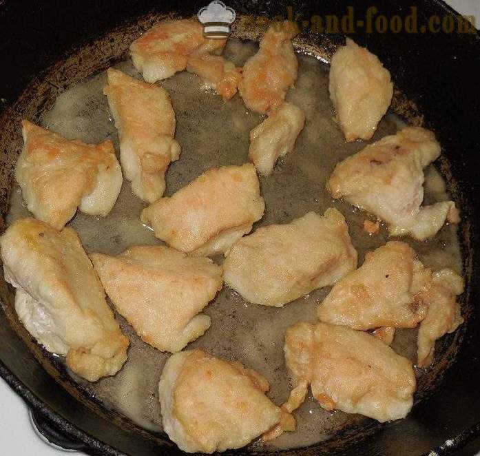 Comment faire cuire le poulet dans une casserole avec de l'amidon - juteux et savoureux - la recette avec une photo