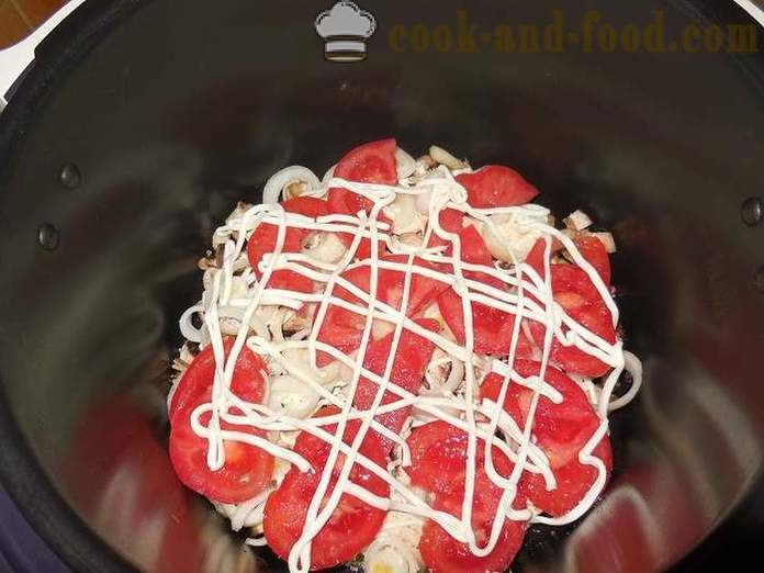 Casserole de légumes avec des champignons et des pommes de terre dans multivarka - comment faire cuire cocotte de légumes - recette avec photos - étape par étape