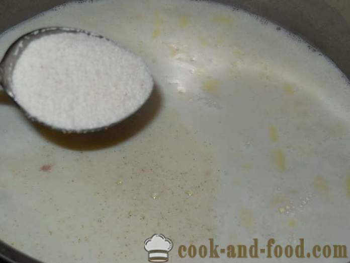 Comment faire cuire la bouillie avec du lait sans grumeaux - une étape recette pas à pas avec des photos pour Semoule