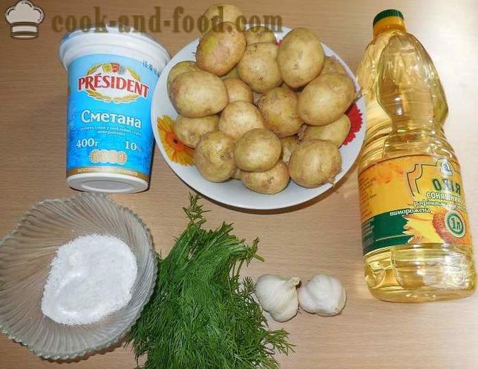 Les jeunes pommes de terre dans multivarka avec la crème sure, l'aneth et l'ail - étape recette pas à pas avec photos délicieuses pommes de terre nouvelles pour cuisiner