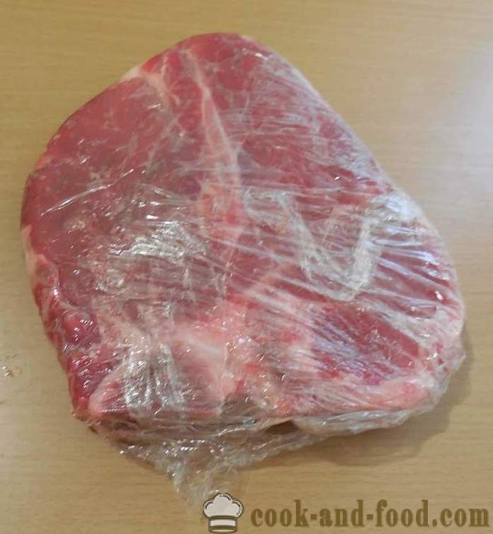 Steak de boeuf délicieux et juteux ou du porc Ti Bon - cuisson complète de la viande à rôtir - une étape par étape des photos de recettes
