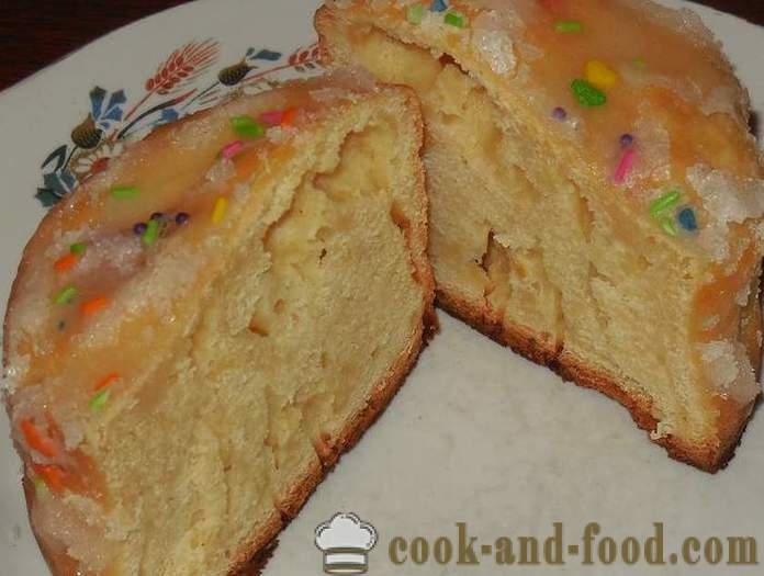 Gâteau au citron Pâques sans multivarka de levure - simple étape par étape avec recette de photos sur gâteau au yaourt
