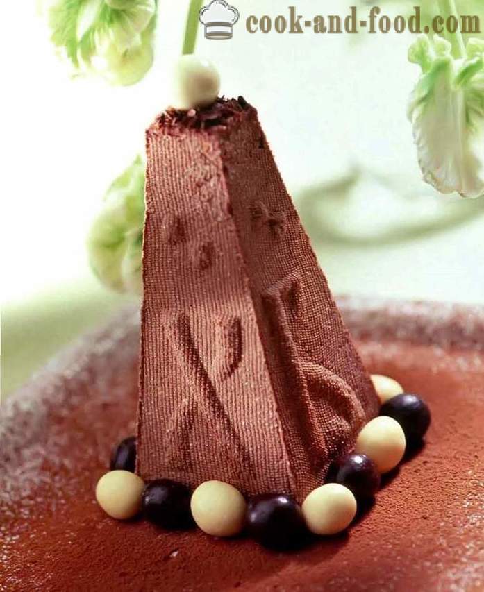 Chocolat de Pâques caillé et la crème - une recette simple pour le chocolat cru caillé de Pâques