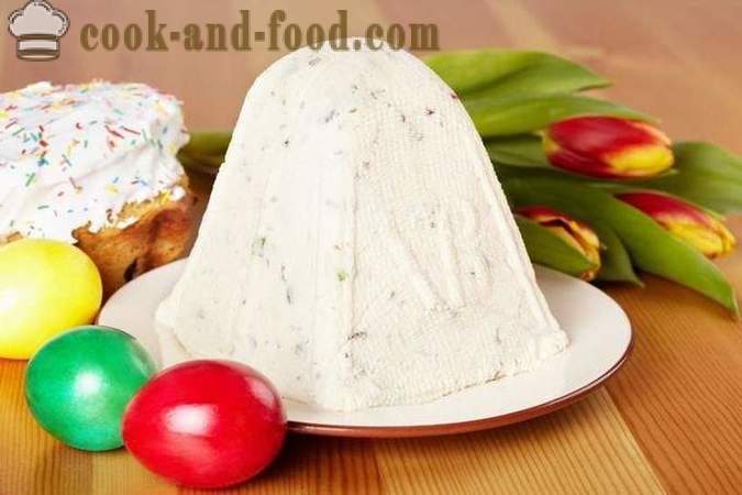 Caillé royal de Pâques (de bière) - Une simple recette maison pour le fromage de Pâques avec des raisins secs, fruits confits, noix