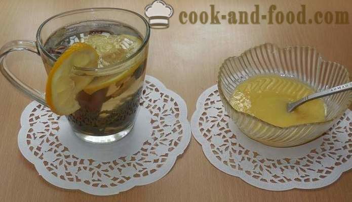 Le thé vert au gingembre, citron, miel et épices - comment brasser recette de thé au gingembre avec des photos.