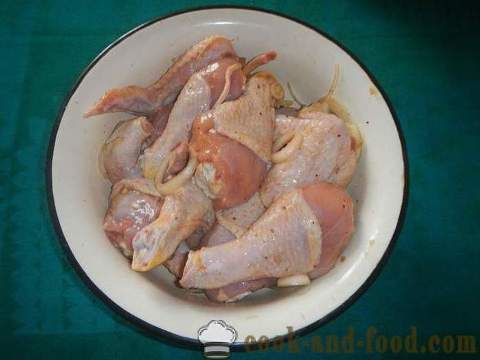 Poulet rôti sur le gril - comment délicieux poulet rôti sur le gril, la recette avec une photo.