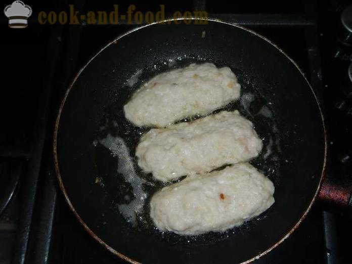 Escalopes en pâte feuilletée ou hérissons savoureux de la viande hachée et la pâte - comment faire cuire les escalopes dans le test, une étape par étape des photos de recettes