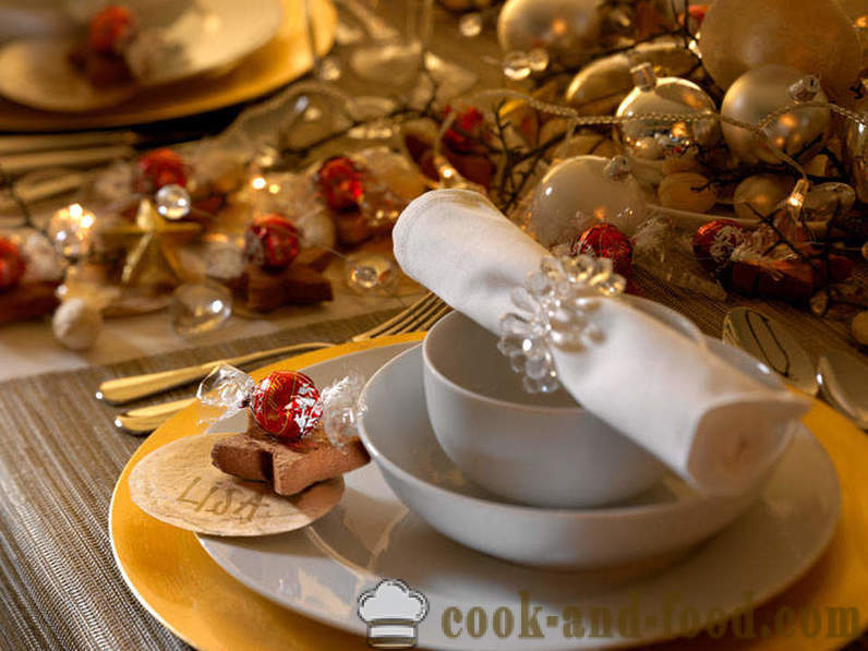 La décoration de Nouvel An de la table, comment décorer la table de Noël pour 2015 Sheep (avec photos).