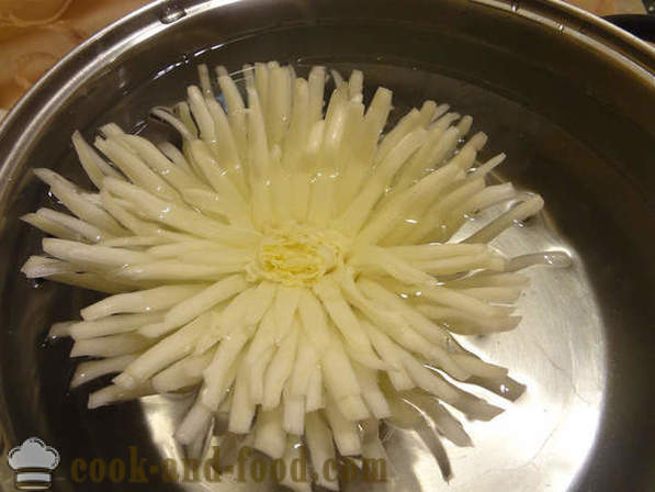 Sculpture pour les légumes Débutants: fleurs de chrysanthème de chou chinois, les photos