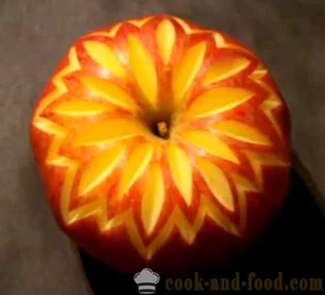 Décorations de fruits pour des plats, des gâteaux, table, ou tailler une pomme avec une photo, vidéo