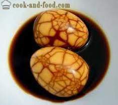 Les œufs en chinois ou en-cas « peur » de la recette: Halloween « œufs pourris marbre »