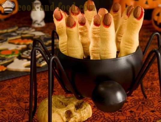 Desserts et gâteaux pour Halloween - sorcières cookies doigts et autres friandises avec leurs propres mains, recettes de cuisson simples