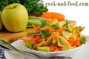 Salade de pommes, céleri et carottes, « épicé », une recette avec une photo
