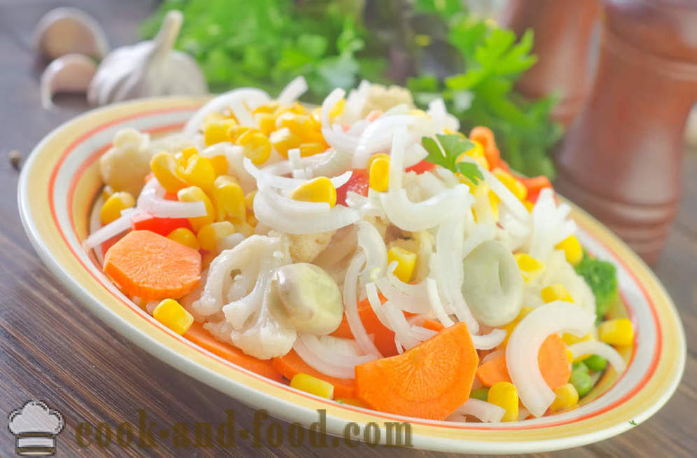 4 salade de recette de pois verts et de maïs