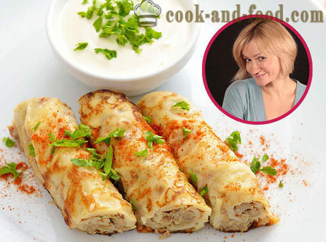 Anna Yakounine « cuisine maison »: des crêpes avec de la viande en sauce - recettes vidéo à la maison