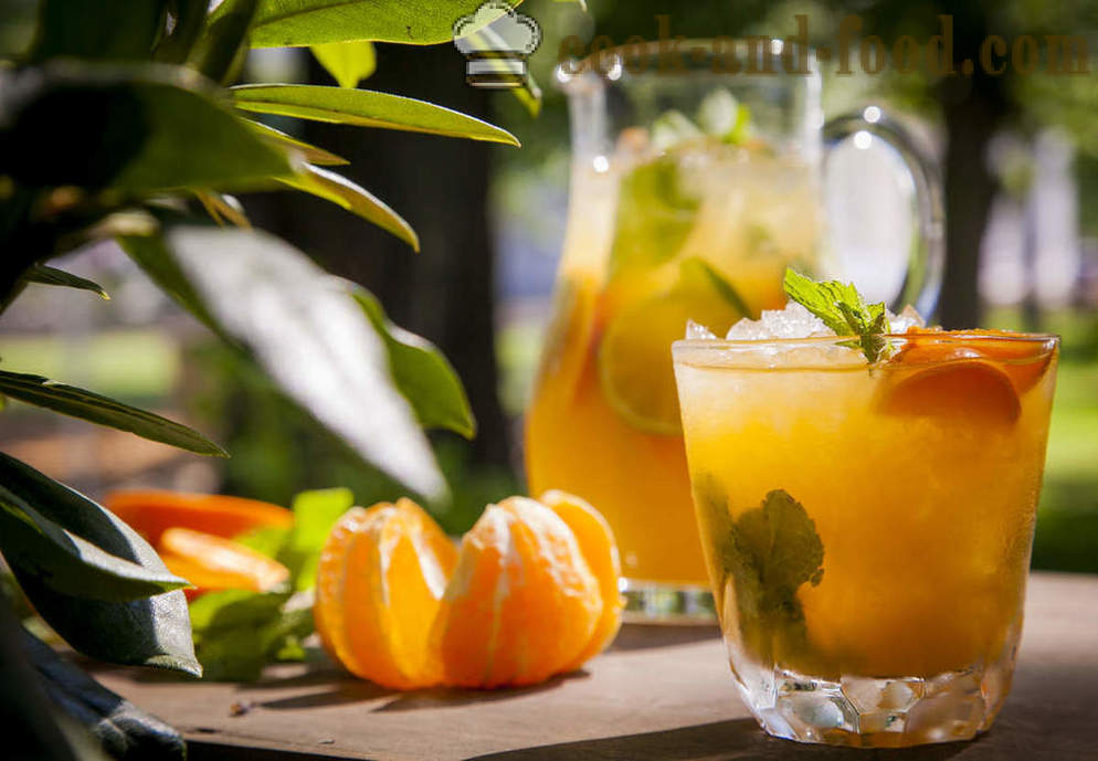 Frais frais: tangerine menthe mojito et de la limonade framboise - Recettes vidéo à la maison